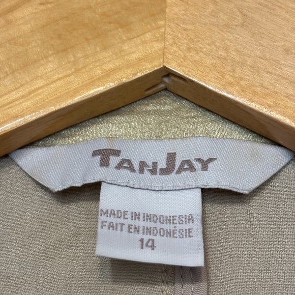 TANJAY Vintage Gold Metallic Sheen Blazer - Picture 3 of 6